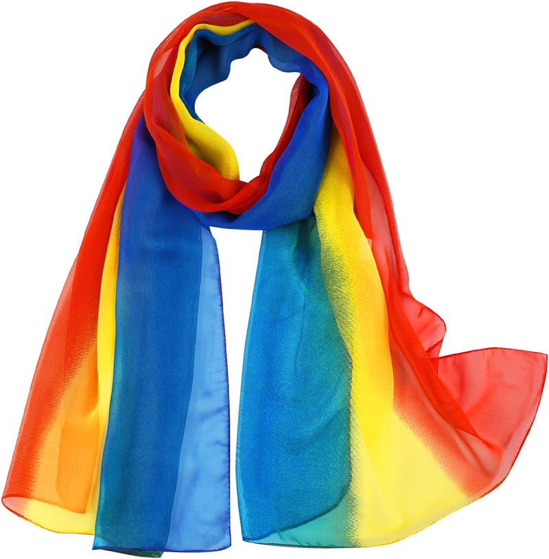 E-Clover Herebuy - Unique Women's Floral Scarves: Chiffon Flowers & Birds Printed Scarf - Image 1